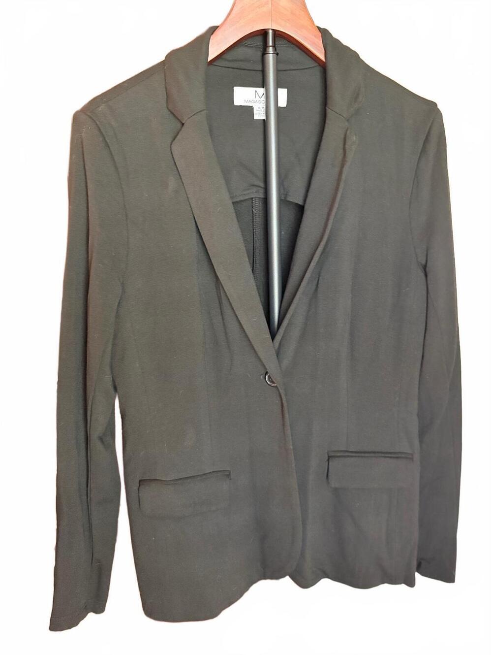Magaschoni Black Knit Jacket M